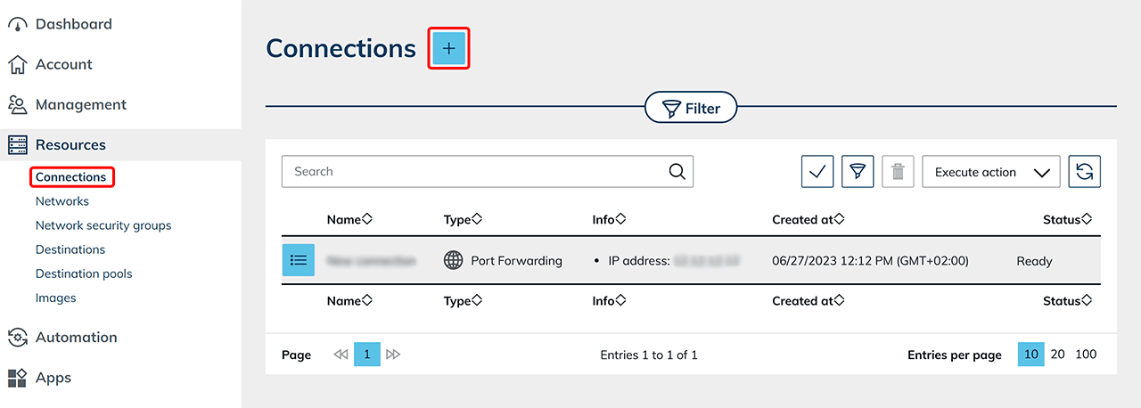 Connect Exoscale subscription | oneclick™ Knowledge Base