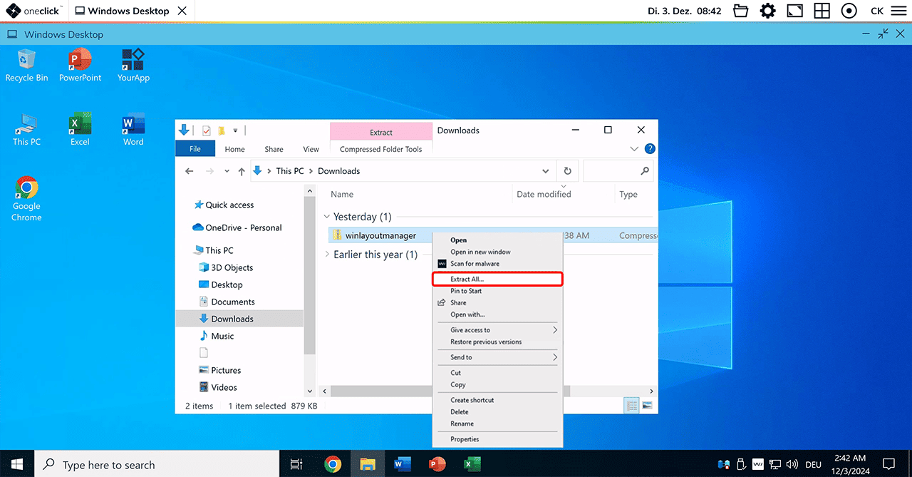 Windows Layout Manager | oneclick™ Knowledge Base