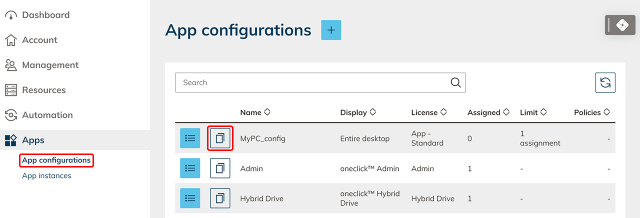Generate app link | oneclick™ Knowledge Base
