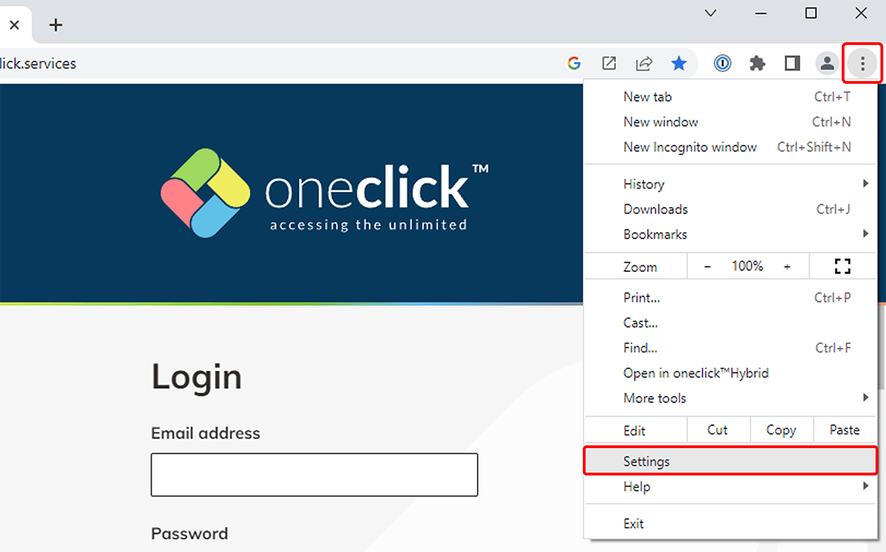 Clear browser cache | oneclick™ Knowledge Base